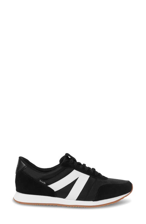 Shop Kizik Milan Hands-free Sneaker In Black/white