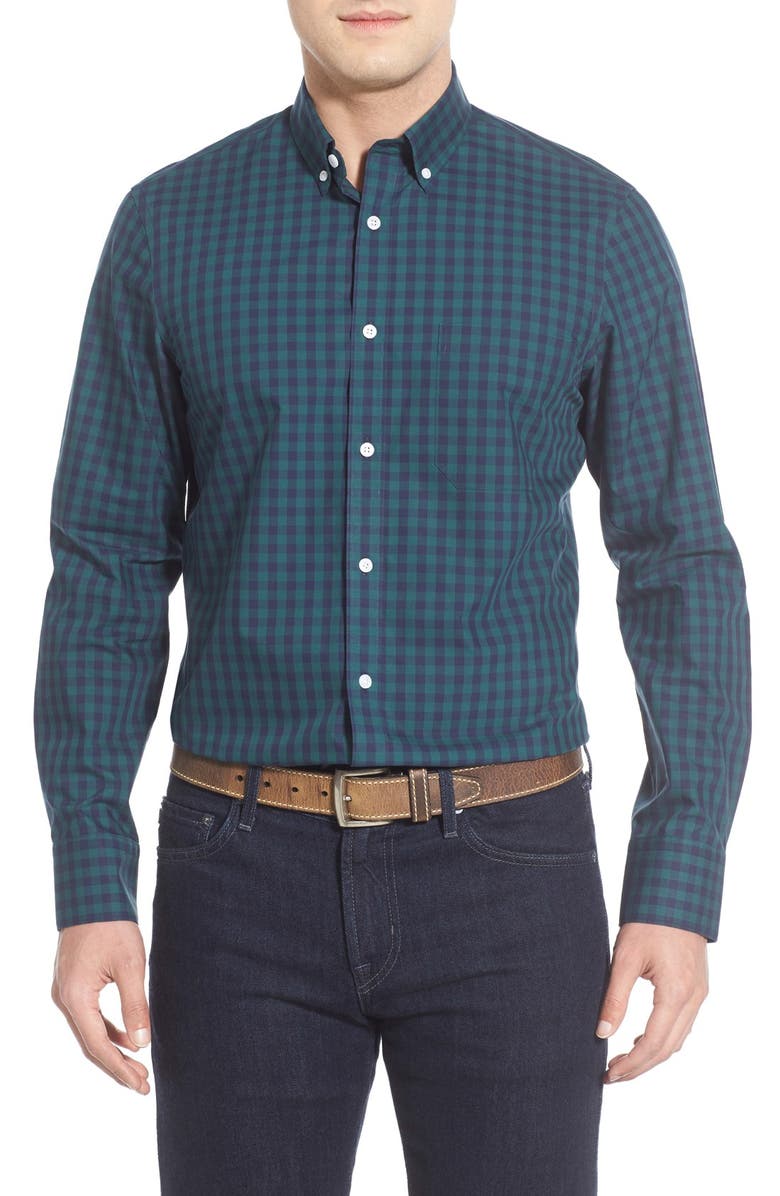 Nordstrom Men's Shop Smartcare™ Regular Fit Gingham Sport Shirt | Nordstrom