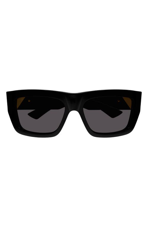 Bottega Veneta 57mm Square Sunglasses in Black at Nordstrom