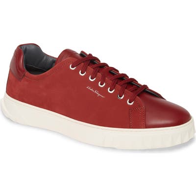 Salvatore Ferragamo Cube Sneaker, Red