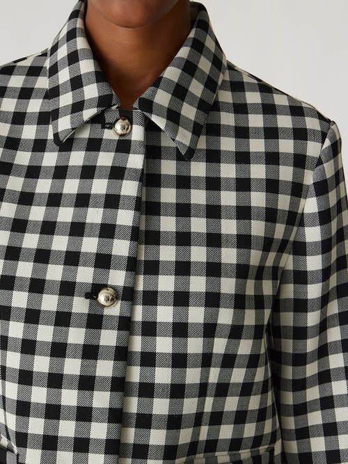 REBECCA TAYLOR REBECCA TAYLOR PHILLIPA CHECK CROPPED JACKET