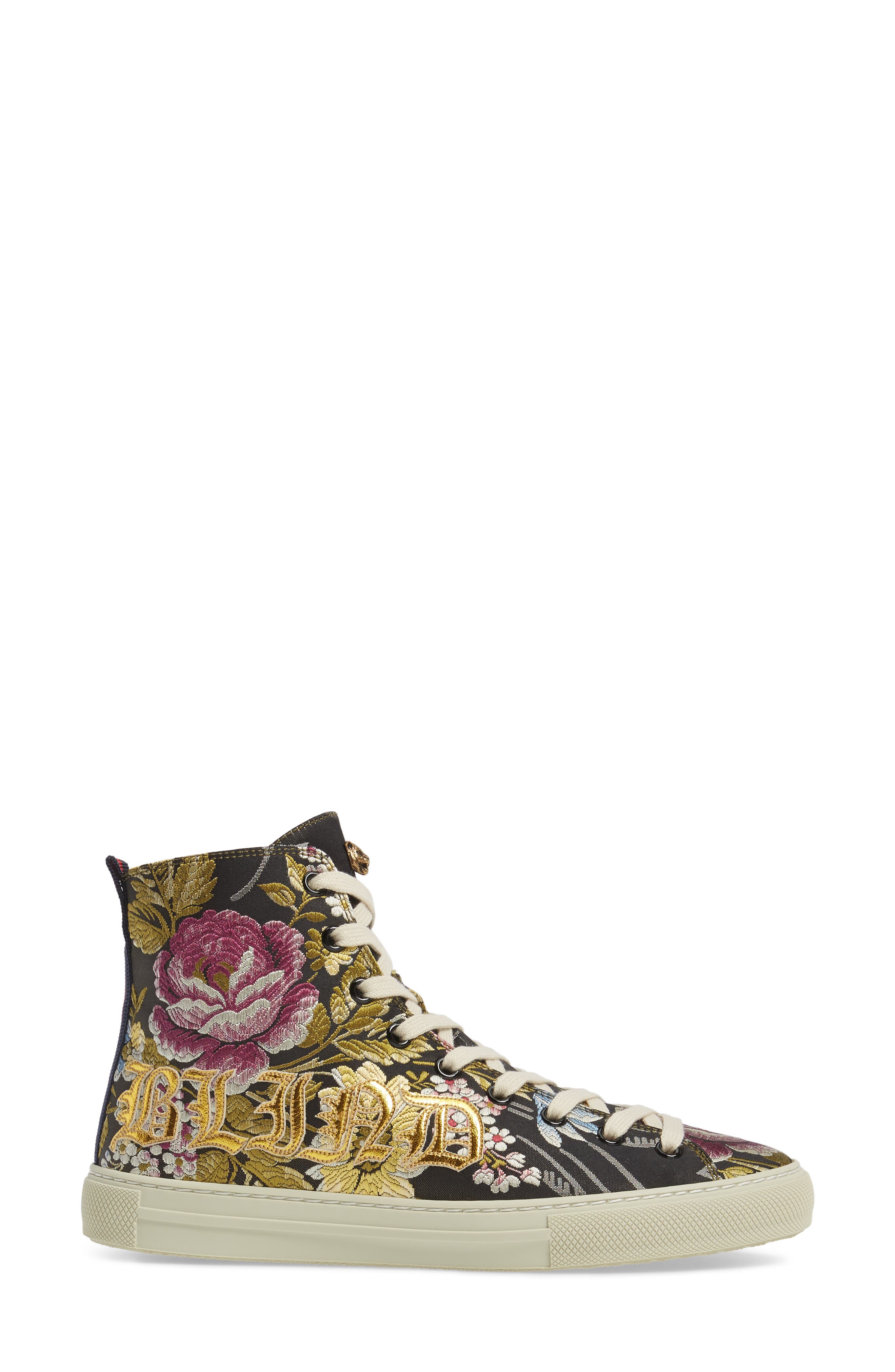 gucci floral high tops