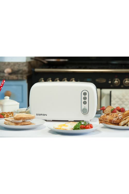 Berghoff Seren Toaster White/cream Panel Us Plug-main Unit In Cream