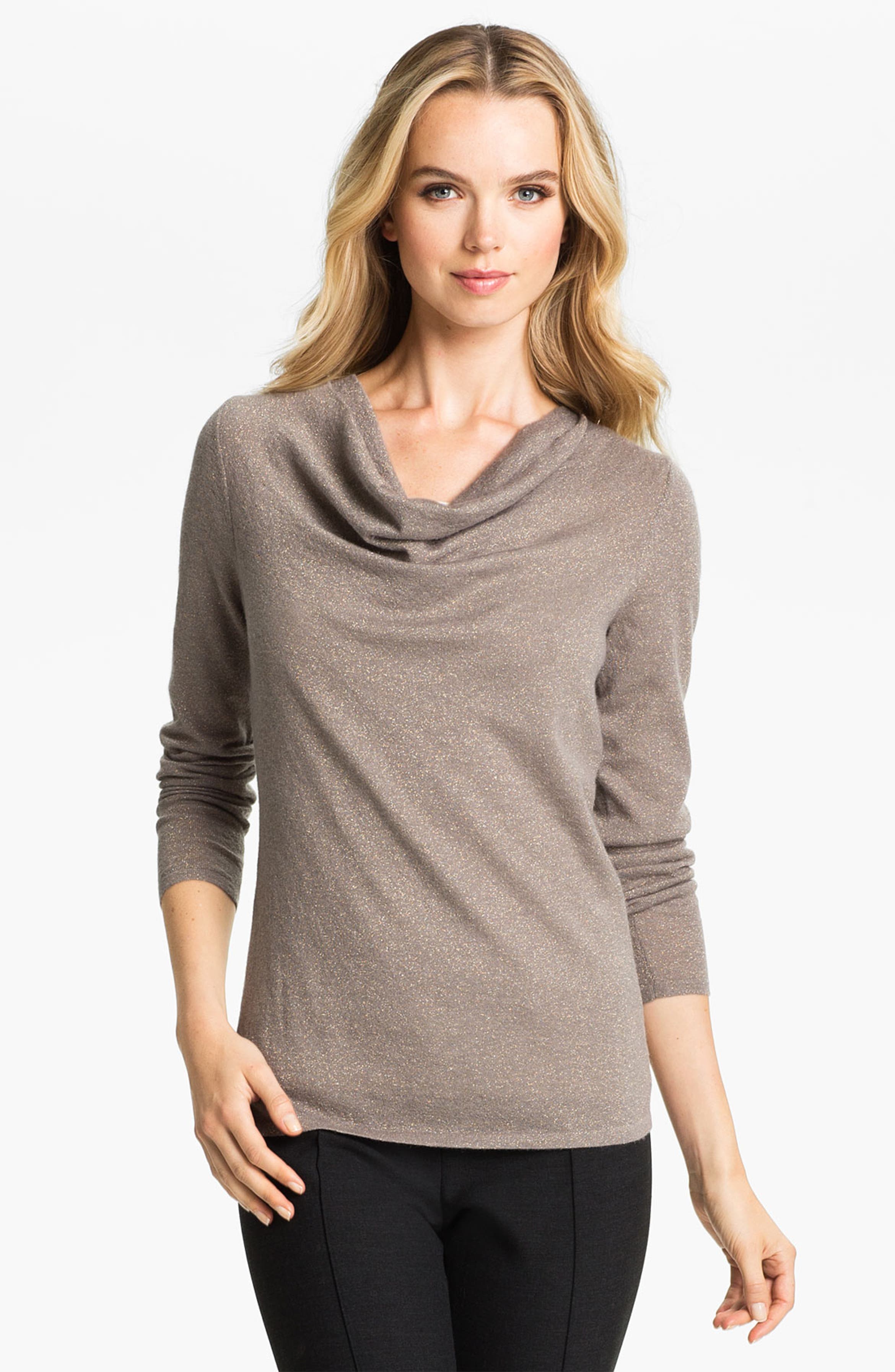 Classiques Entier® 'Incanto' Drape Neck Sweater | Nordstrom