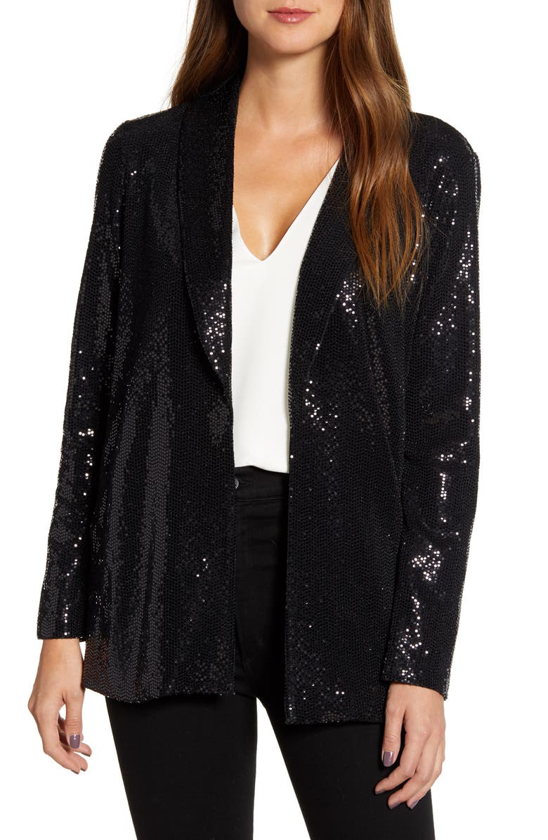 Gibson x Glam Living in Yellow Sequin Shine Blazer (Nordstrom Exclusive ...