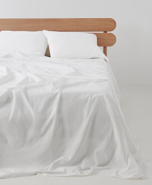 Pact Organic Cool-air Percale Sheet Set In White