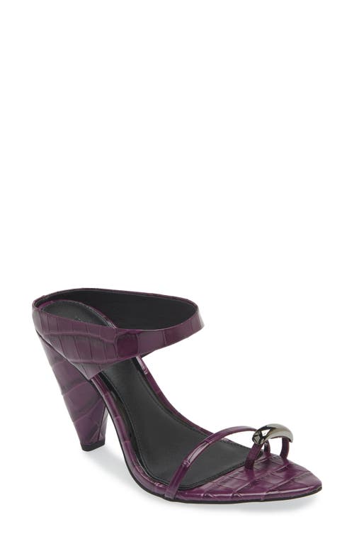 Rebecca Minkoff Toe Ring Pointed Toe Slide Sandal In Berry