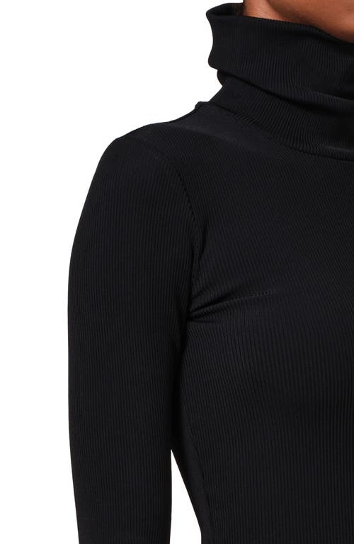 Shop Citizens Of Humanity Caradene Turtleneck Rib Top In Black