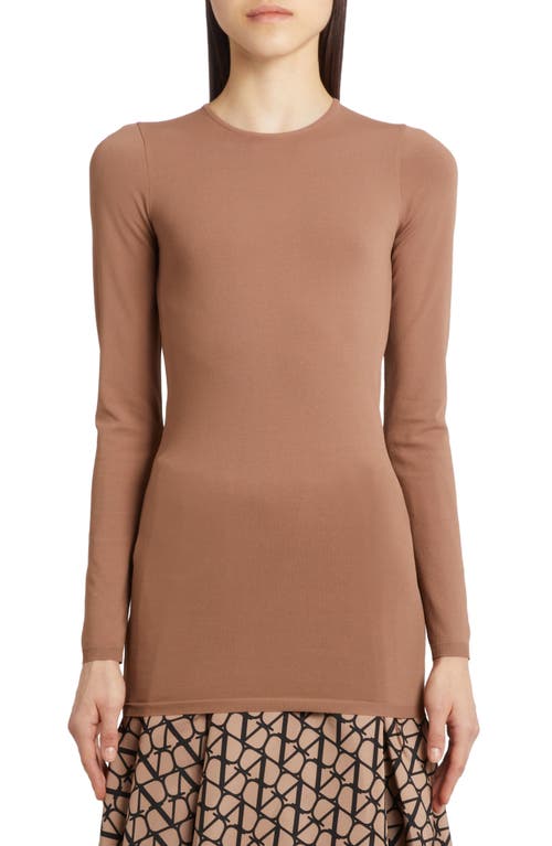 Valentino Garavani Crewneck Sweater Lc0-Light Camel at Nordstrom,