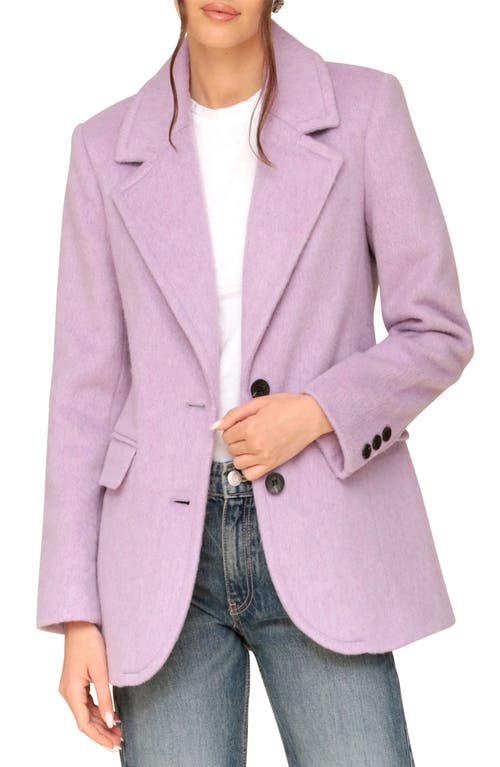 Shop Avec Les Filles Cozy Boyfriend Blazer In Purple