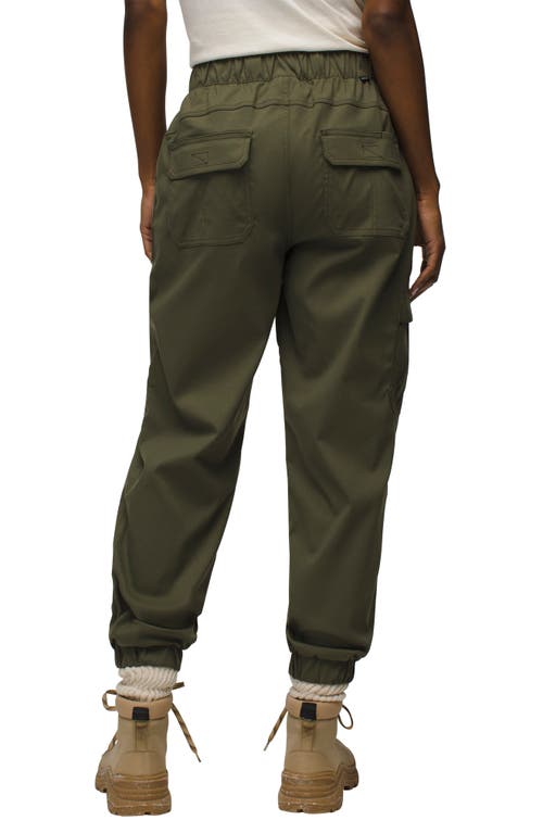 Shop Prana Stretch Zion™ Elastic Waist Joggers In Spruce