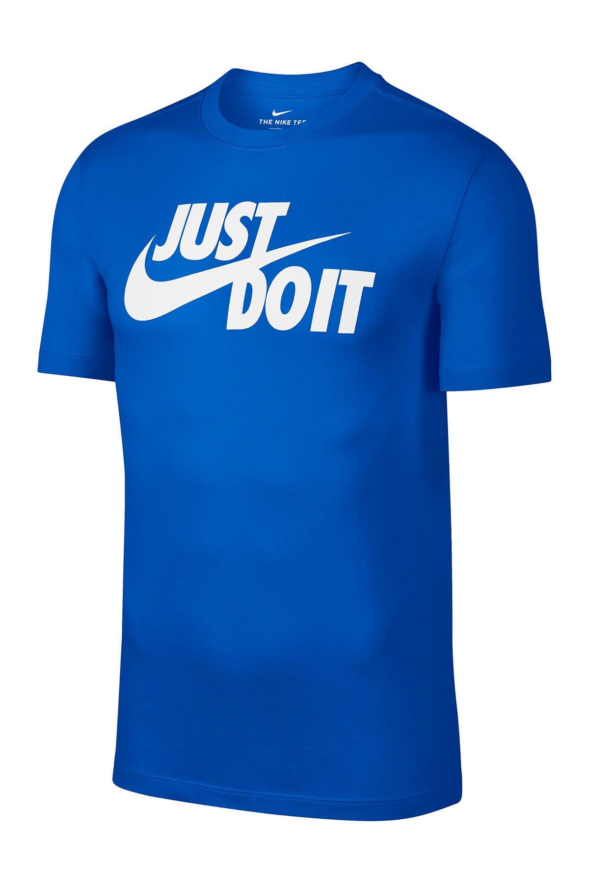 Nike Just Do It Swoosh Graphic T-shirt In Open Blue20