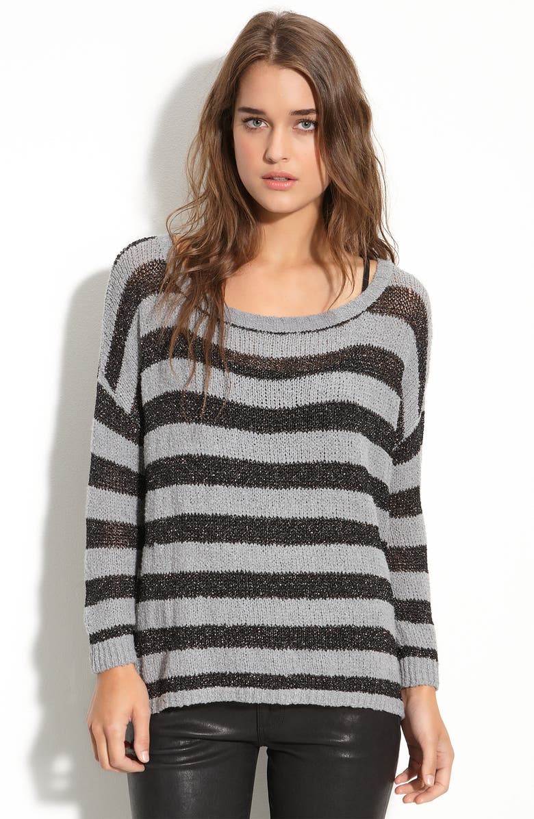 Joie 'Selda' Slouchy Metallic Striped Sweater | Nordstrom