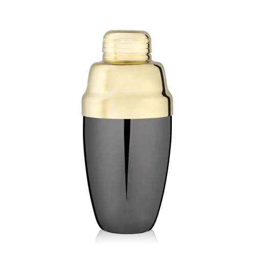 Viski Deco Two-toned Heavyweight Shaker In Black