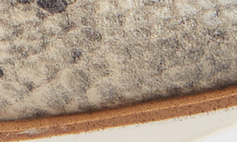 Shop Comfortiva Ryen Snakeskin Embossed Leather Loafer In Cream-black Leather