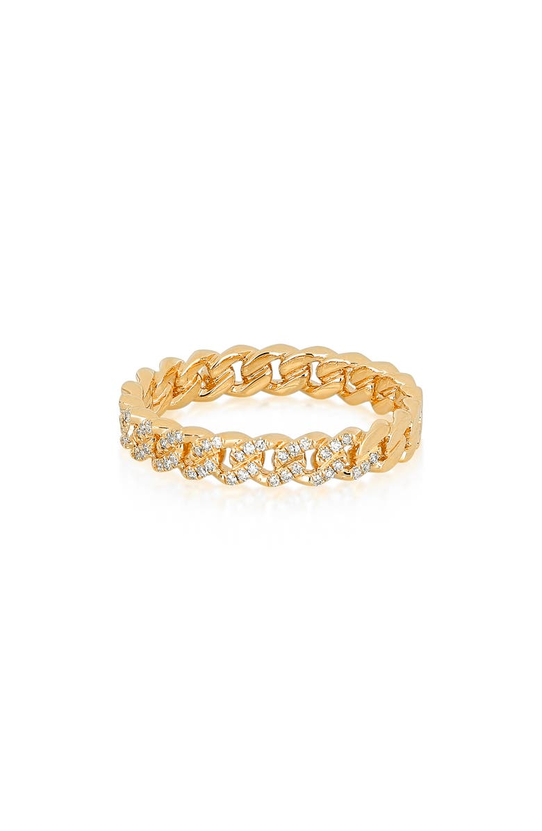 EF Collection Diamond Mini Curb Chain Ring | Nordstrom