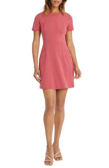 Shop Donna Morgan For Maggy Fit & Flare Minidress In Baroque Rose