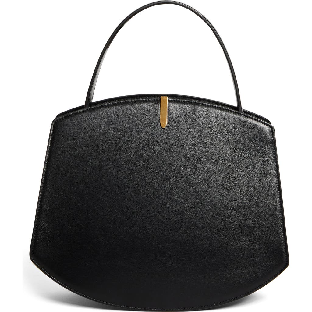 Savette The Florence Leather Top-handle Bag In Black