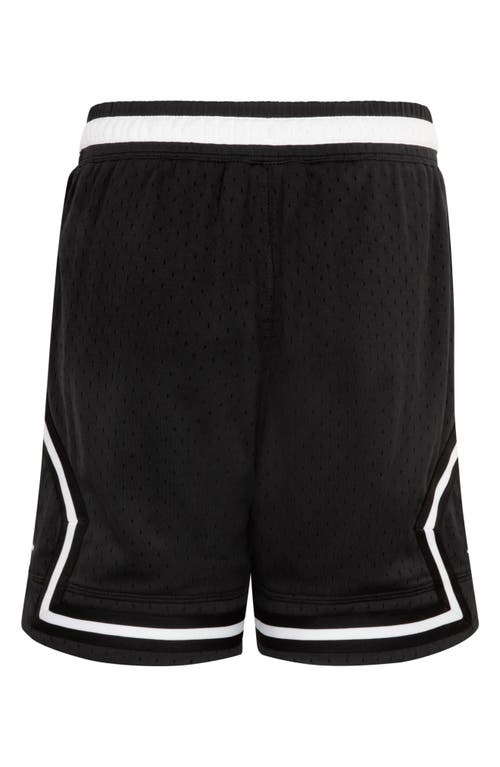 Shop Jordan Kids' Dri-fit Sport Diamond Mesh Basketball Shorts In Black