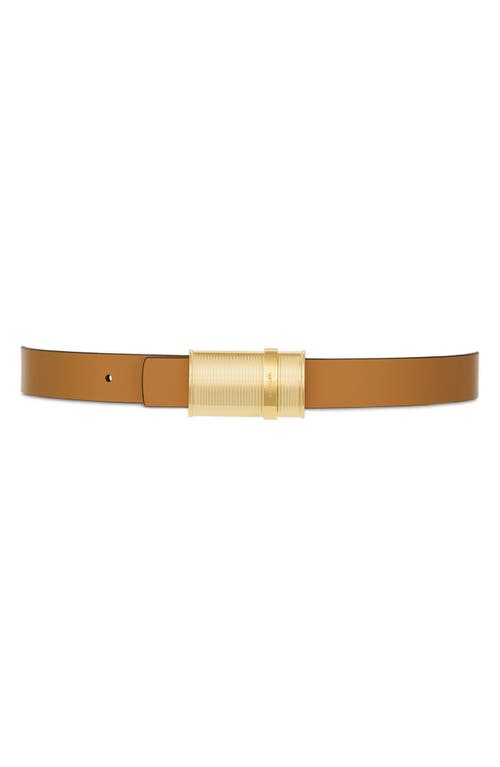 Ferragamo Donna Reversible Leather Belt In Brown Tones