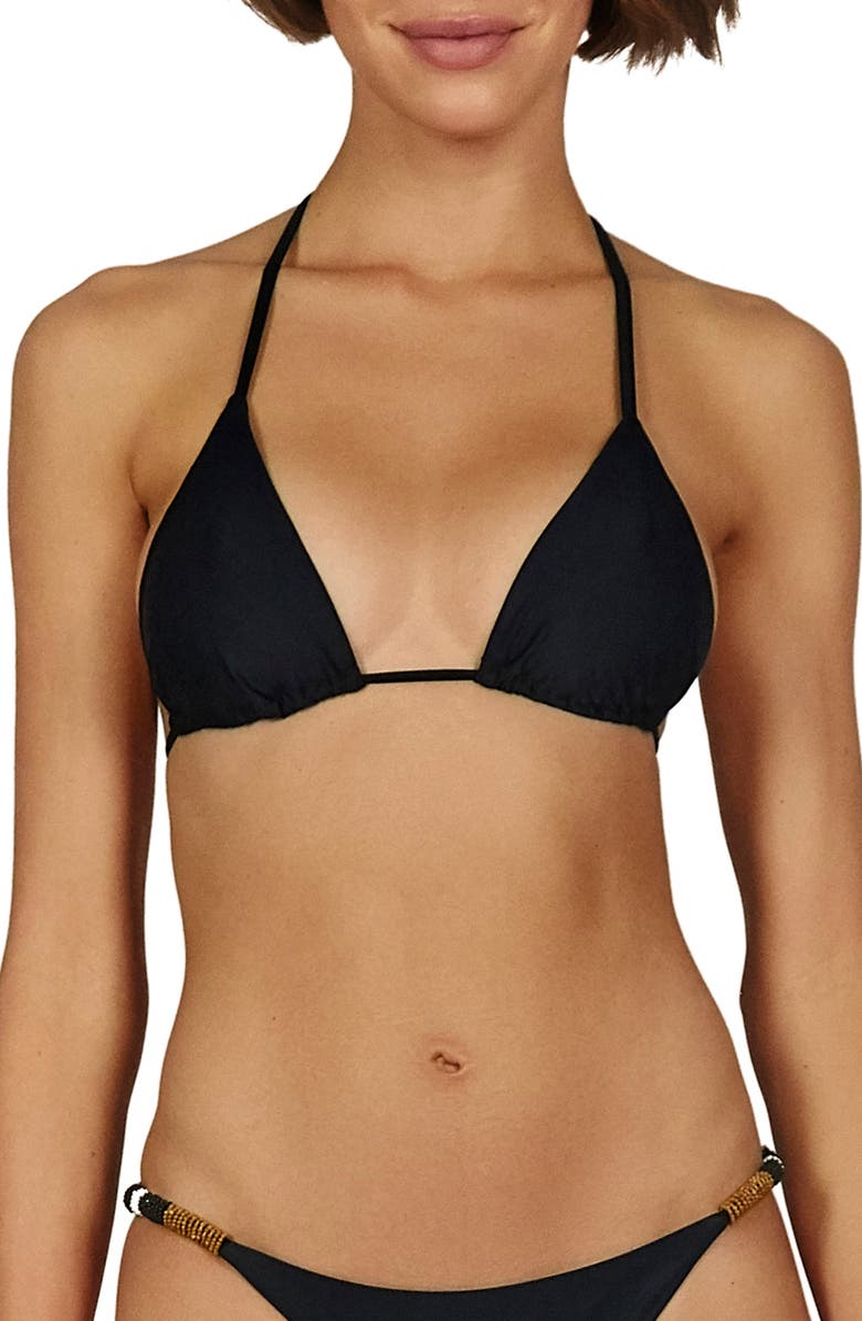 Omzet klep Er is een trend ViX Swimwear Ella Beaded Triangle Bikini Top | Nordstrom