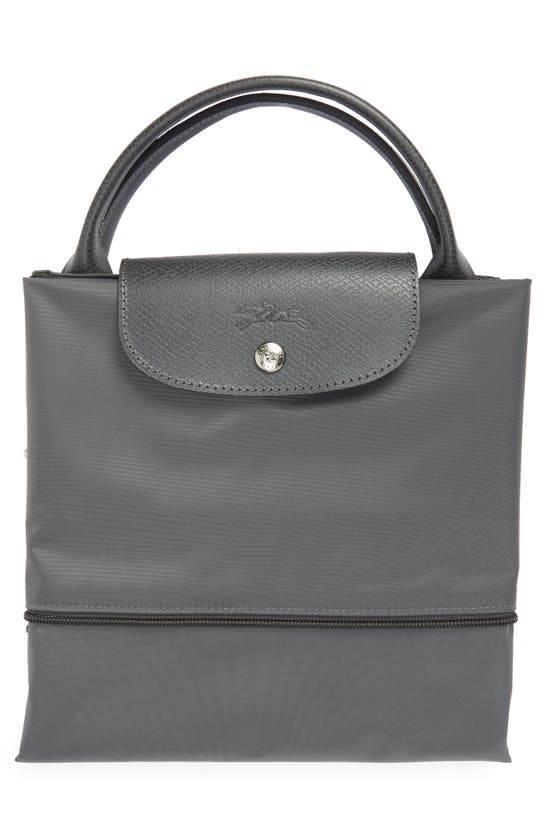 Shop Longchamp The Pliage Expandable Duffle Bag In Graphite