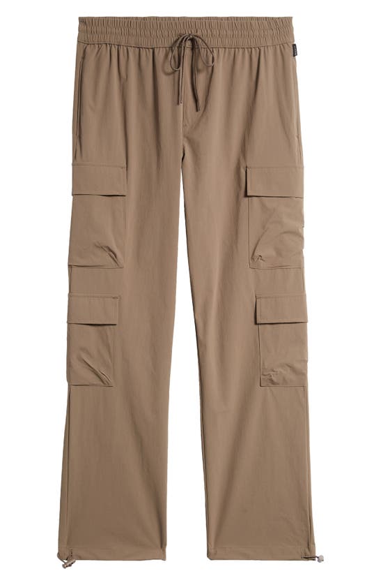 Shop Pacsun Harvey Drawstring Stretch Cargo Pants In Brown