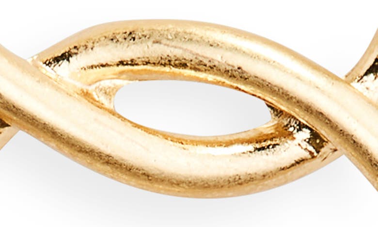 Shop Melrose And Market Interlocking Link Drop Earrings In Gold