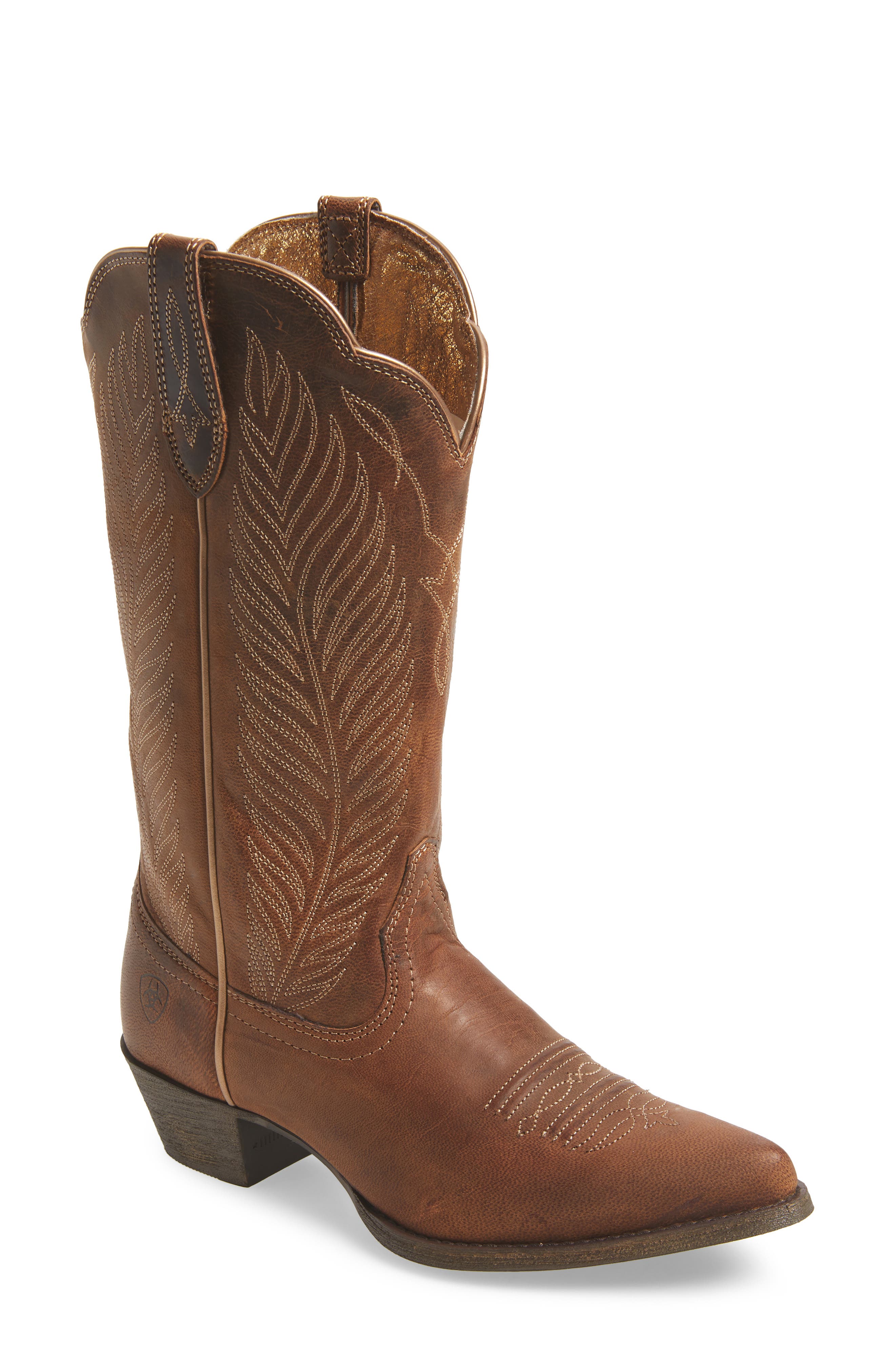 Ariat Round-Up Johanna Western Boot- Brown