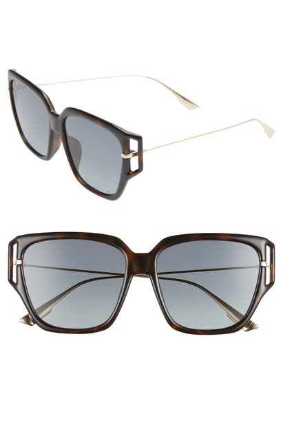 Dior Directi 58mm Special Fit Sunglasses In Dkhavana/ Grey