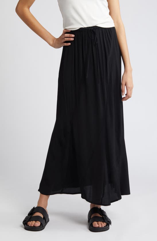 Shop Treasure & Bond Flowy Maxi Skirt In Black