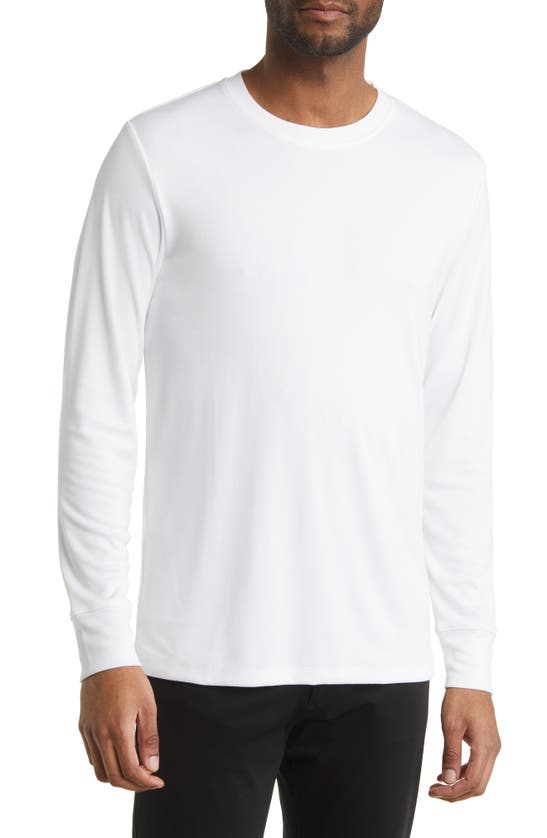 Theory Essential Anemone Long Sleeve T-shirt In White - 100