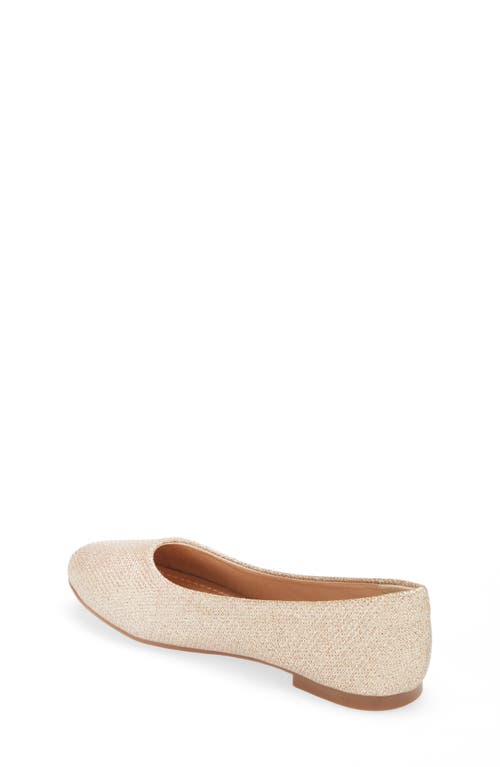 Dream Pairs Kids' Ballerina Flat In Gold/glitter
