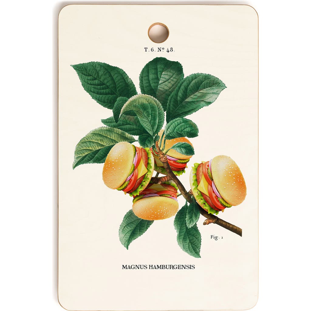 Deny Designs Pizza Plant Cutting Board In Beige