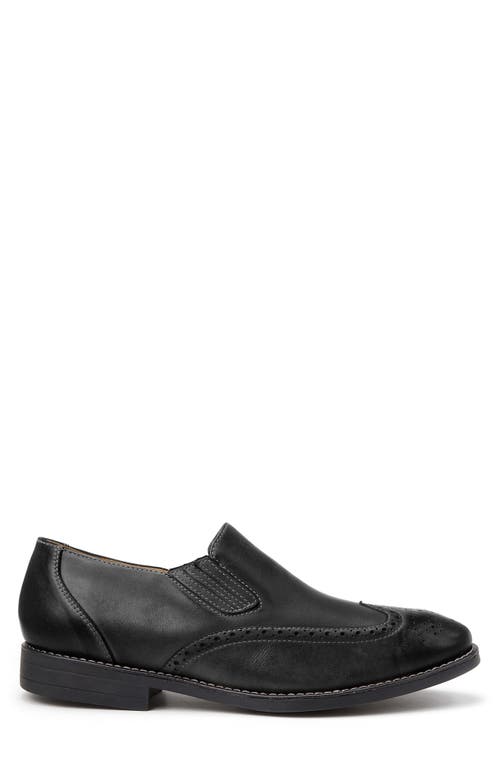 Shop Sandro Moscoloni Harris Wingtip Slip-on In Black Leather