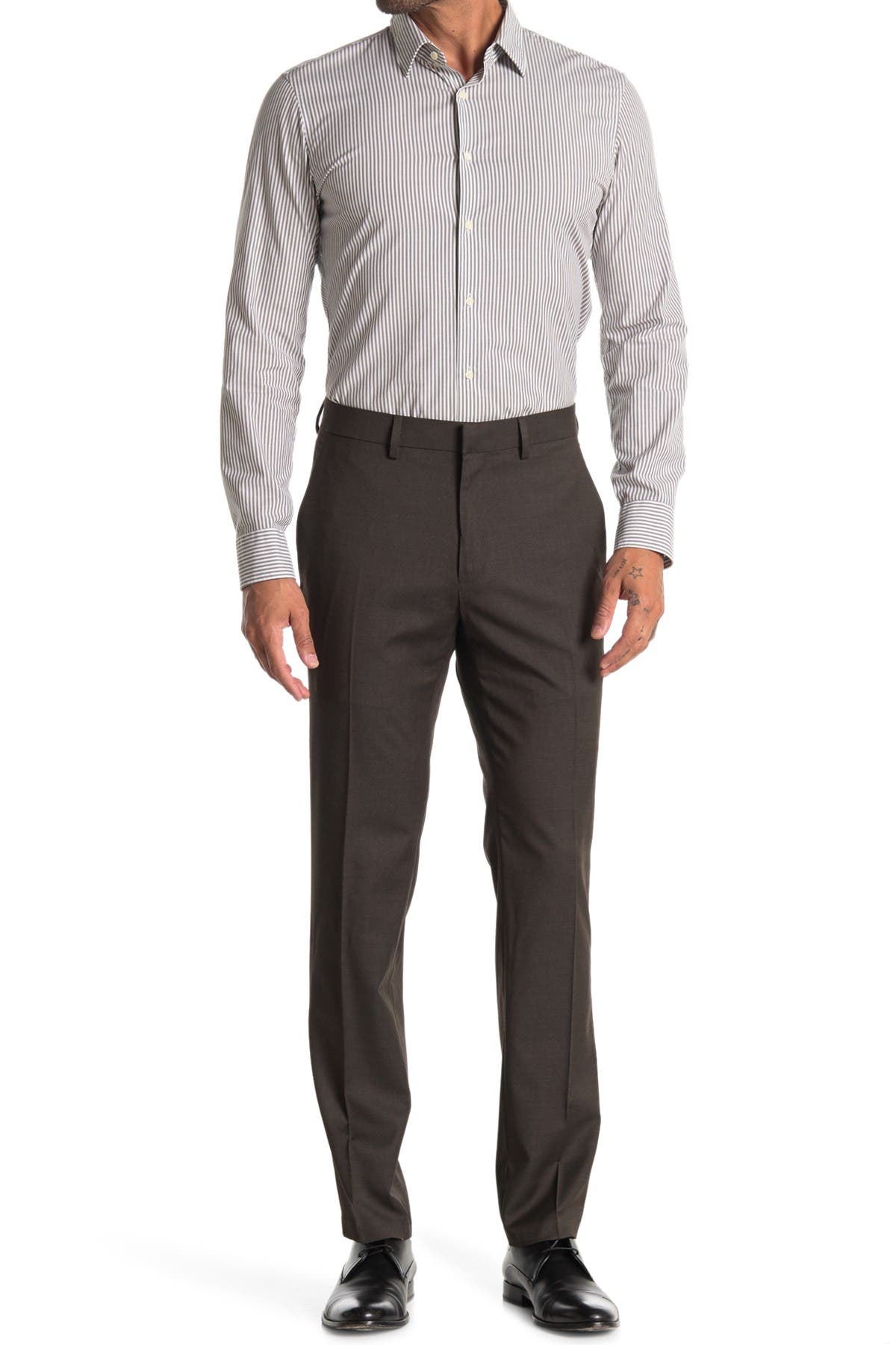 slim fit stretch dress pants