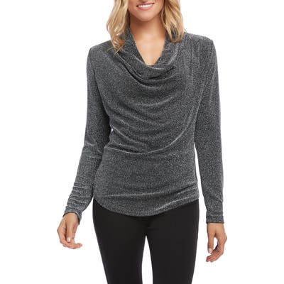 Karen Kane Cowl Neck Top, Metallic
