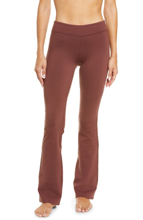Alo Airbrush Low Rise Bootcut Leggings in Cherry Cola