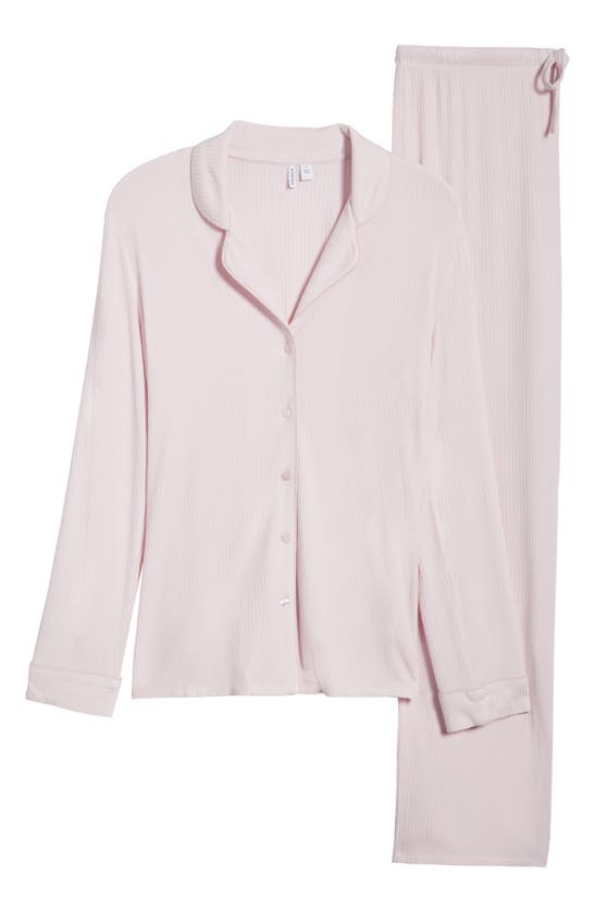 Nordstrom Moonlight Eco Easy Rib Pajamas In Pink Cake