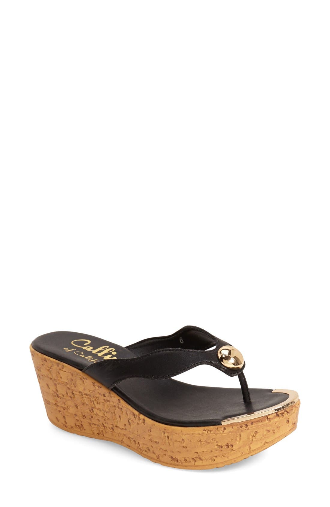 Callisto Flip Flop Wedge Sandal (Women) Nordstrom