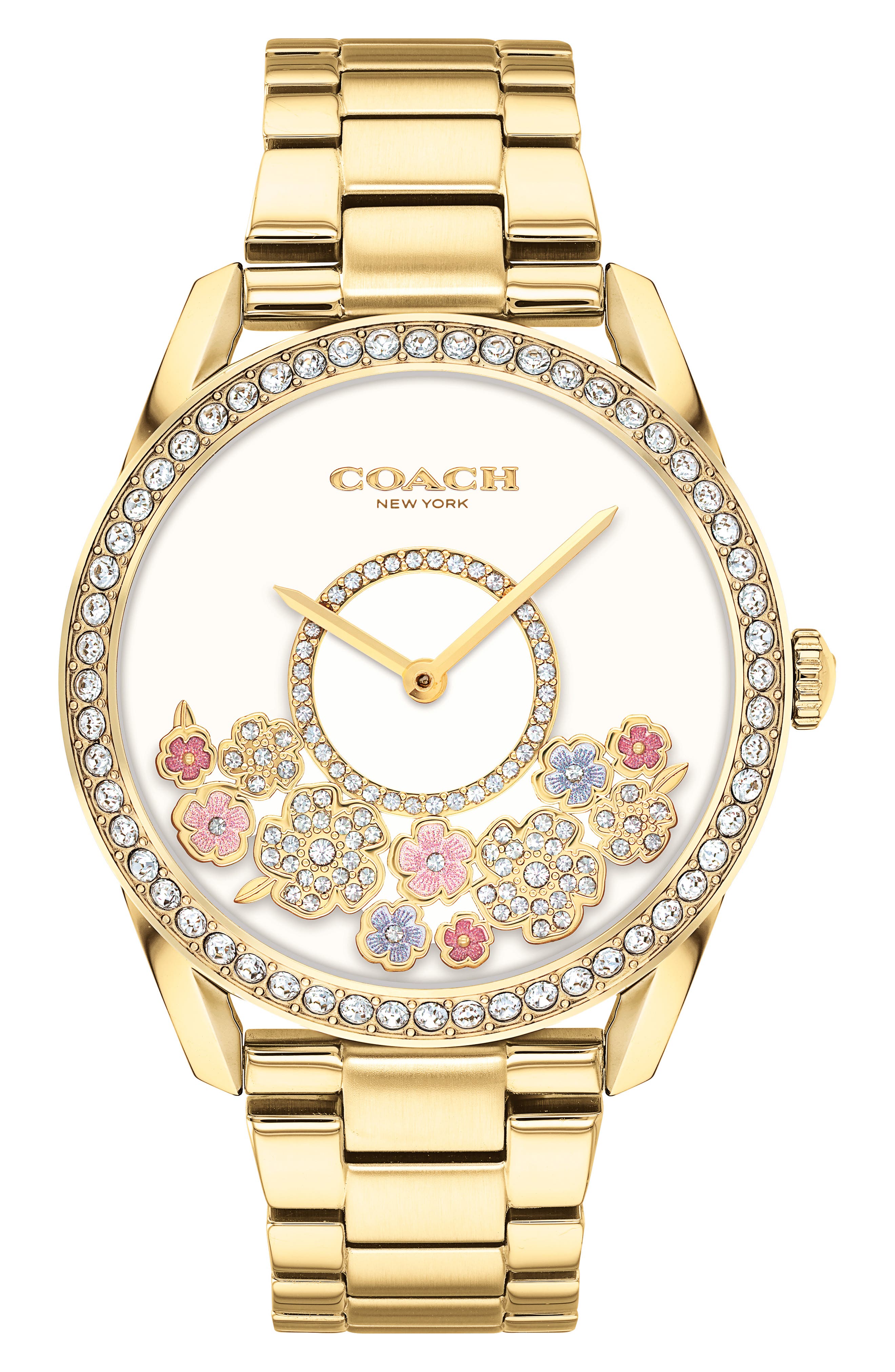 coach rhinestone watch