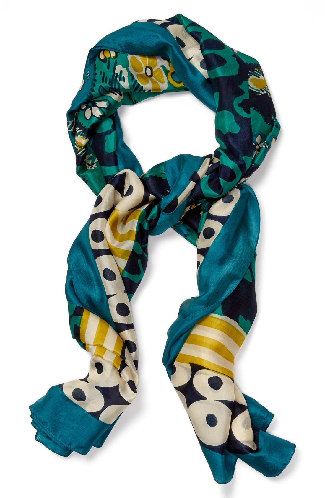 Lucky Brand Print Silk Scarf Nordstrom