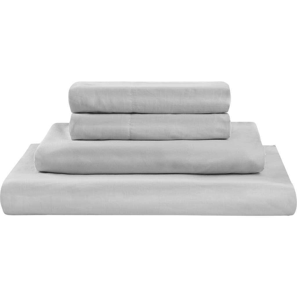 Sijo 400 Thread LuxeSoft Organic Cotton Sateen Sheet Set in Dove