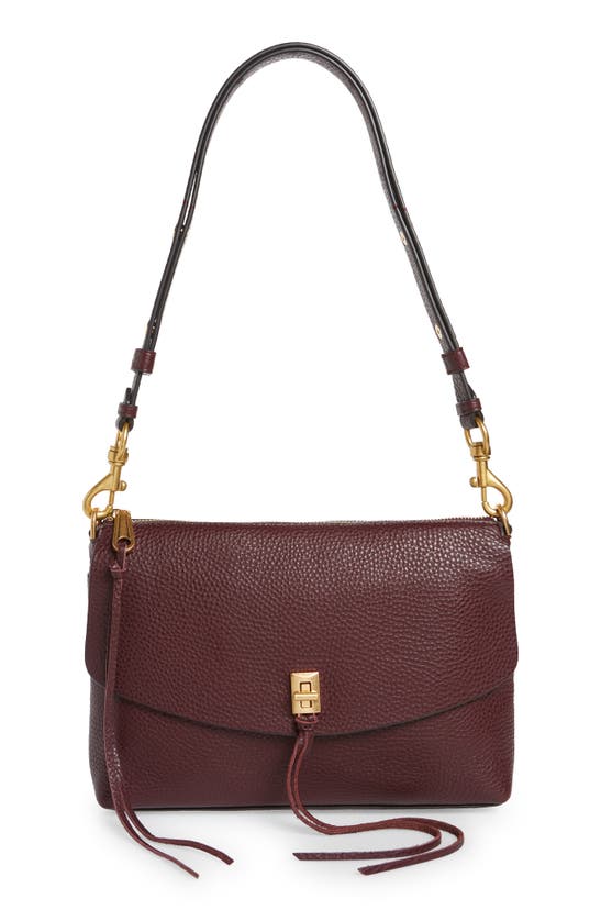 Rebecca Minkoff Darren Leather Shoulder Bag In Malbec