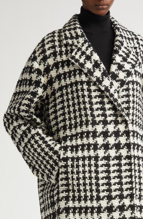 Shop Dolce & Gabbana Dolce&gabbana Houndstooth Double Breasted Coat In S8030 Fantasia Non Stampa