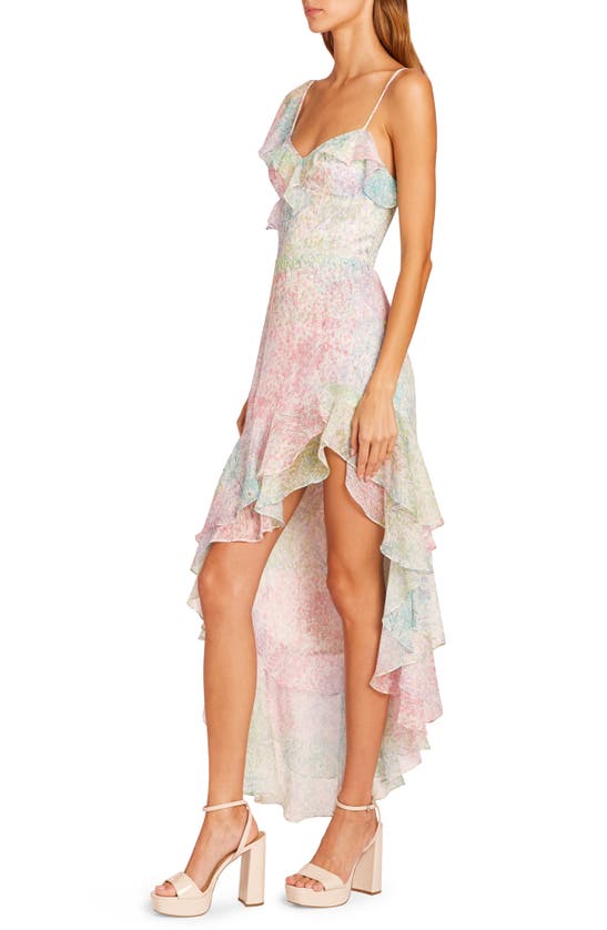 Shop Amanda Uprichard Lively Floral Asymmetric Dress In Lilith