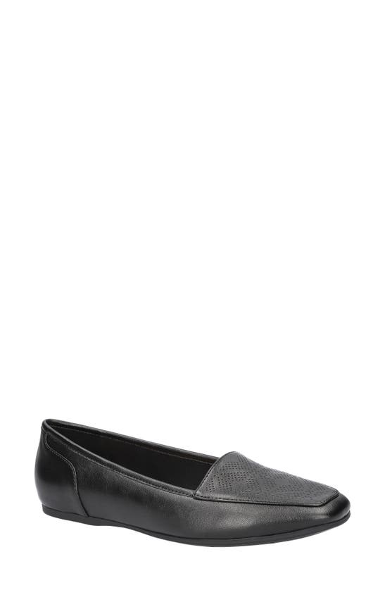 Shop Easy Street Thrill Perforated Flat In Black
