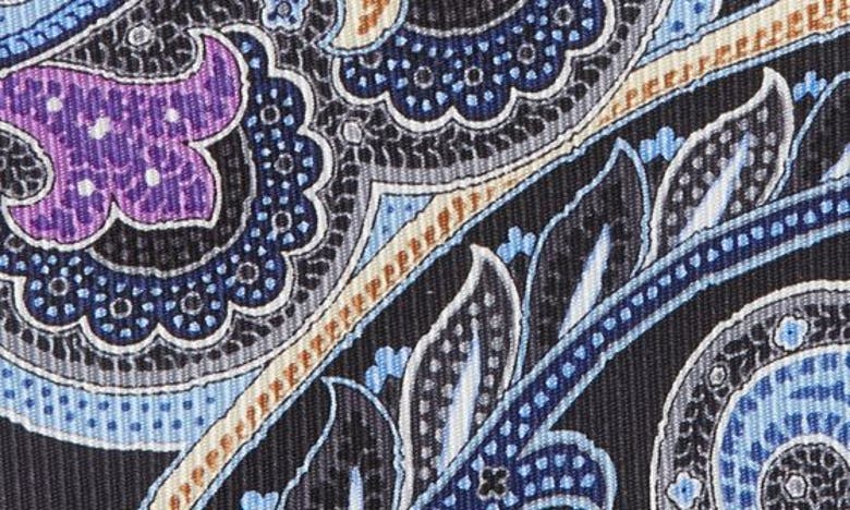 Shop Nordstrom Paisley Silk Tie In Black