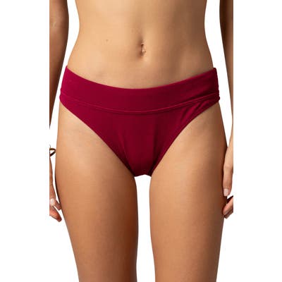 Rip Curl Premium Surf High Waist Swim Bottoms, Red