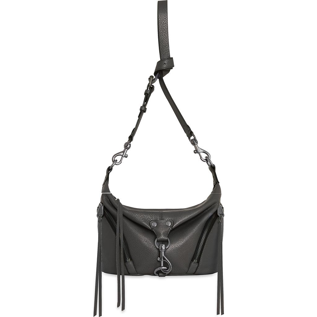 Rebecca Minkoff Small Julian Leather Crossbody In Elephant